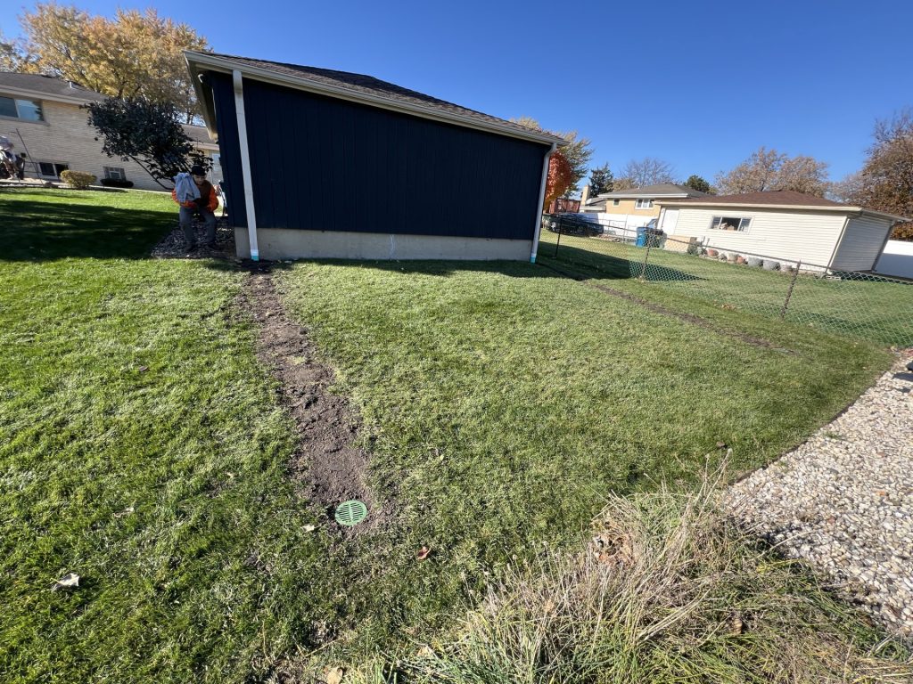 Drainage to Catch Basin