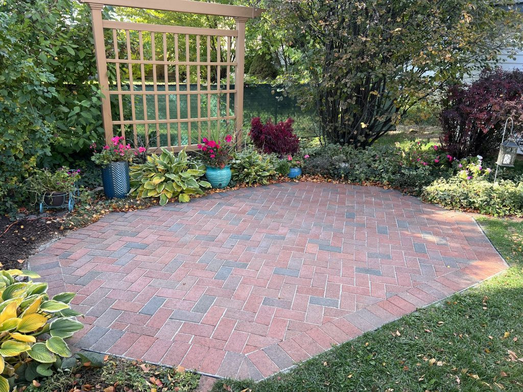 Hearingbone Unilock Patio