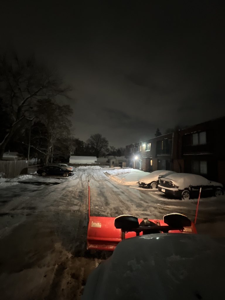 Snow Plowing Condo Building
